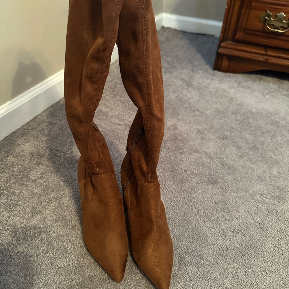 Steve Madden Brown Over the Knee Boots